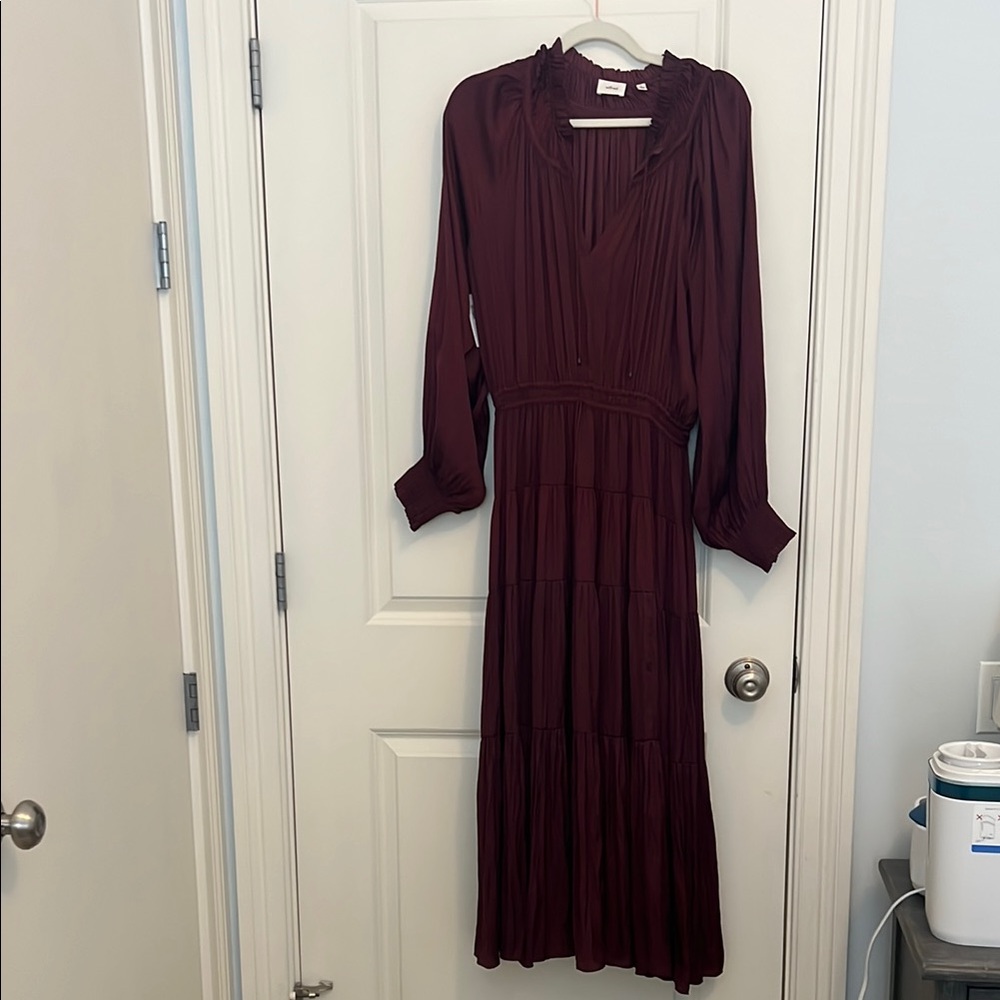 Aritzia Dinette Burgundy Maxi Dress- new with tags!